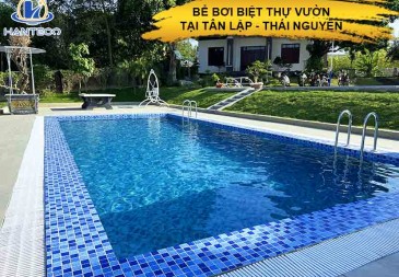 Bể bơi biệt thự nhà vườn sang trọng tại Tân Lập, Thái Nguyên